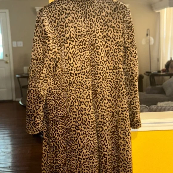 Calvin Klein Animal Print Jacket in Brown and Black Small - Picture 3 of 9